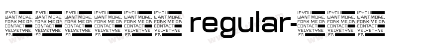 经典综艺体简 regular字体转换